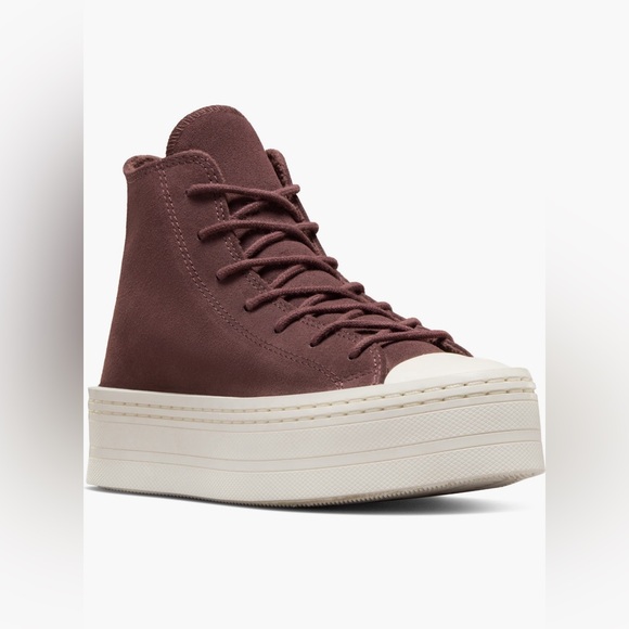 Converse chuck Taylor burgundy platform women’s sneakers - Picture 4 of 5